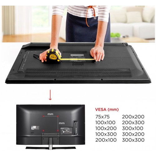Кронштейн для телевизора Holder LCDS-5010 черный металлик 20"-40" макс.45кг настенный наклон