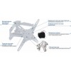 Кронштейн для телевизора Kromax ATLANTIS-45 белый 22"-65" макс.45кг настенный поворот и наклон