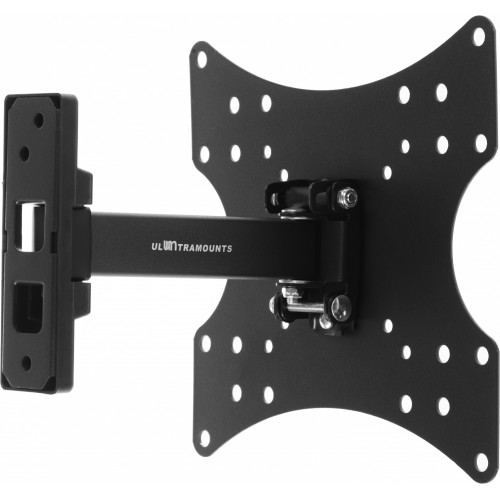 Кронштейн для телевизора Ultramounts UM876 черный 17"-42" макс.20кг настенный поворот и наклон