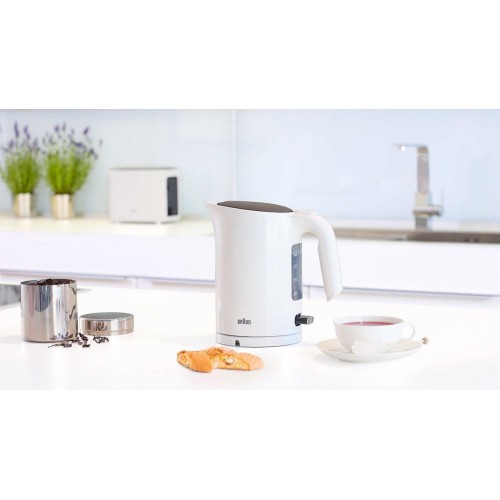 Чайник электрический Braun WK3100 1.7л. 2200Вт белый корпус: пластик (0X21010008)
