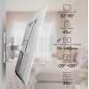 Кронштейн для телевизора Holder LCD-5566-W белый 32"-55" макс.45кг настенный поворотно-выдвижной и наклонный