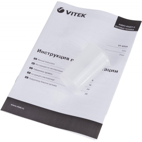 Утюг Vitek VT-8324 2300Вт черный/зеленый