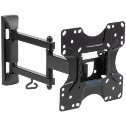 Кронштейн для телевизора Kromax OPTIMA-214 черный 20"-43" макс.30кг настенный поворотно-выдвижной и наклонный