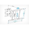 Кронштейн для телевизора Holder LCD-SU6602-B черный 26"-60" макс.45кг настенный поворот