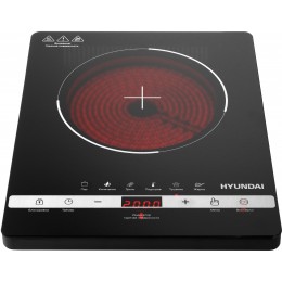 Плита Инфракрасная Hyundai HYC-0120 черный стеклокерамика (настольная)