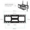 Кронштейн для телевизора Arm Media COBRA-51 черный 32"-60" макс.35кг настенный поворотно-выдвижной и наклонный