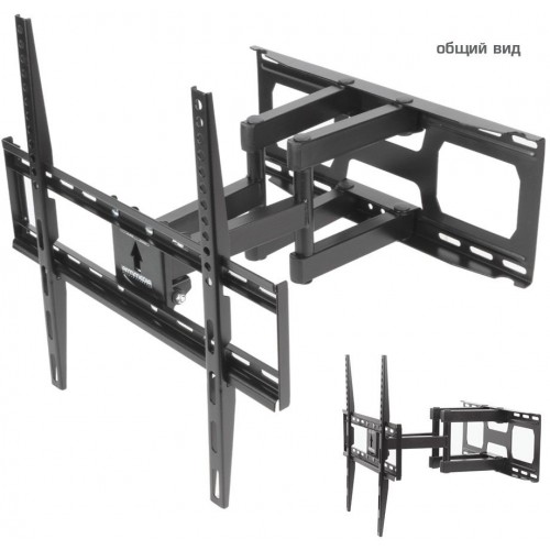 Кронштейн для телевизора Arm Media COBRA-51 черный 32"-60" макс.35кг настенный поворотно-выдвижной и наклонный