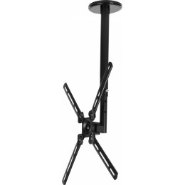Кронштейн для телевизора Cactus CS-CP07 черный 23"-55" макс.45кг потолочный поворот и наклон
