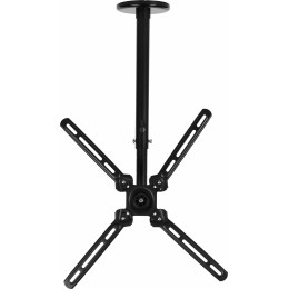 Кронштейн для телевизора Cactus CS-CP07 черный 23"-55" макс.45кг потолочный поворот и наклон