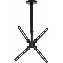 Кронштейн для телевизора Cactus CS-CP07 черный 23"-55" макс.45кг потолочный поворот и наклон