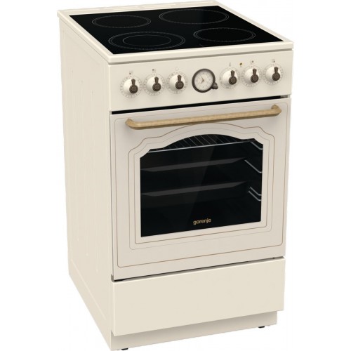 Плита Электрическая Gorenje GECS5B70CLI бежевый стеклокерамика (без крышки)