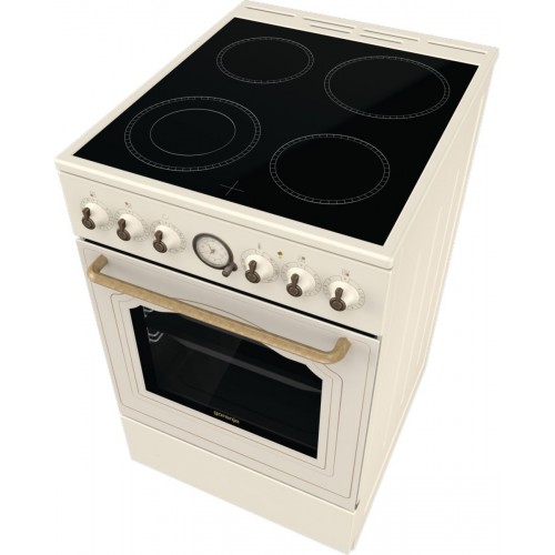 Плита Электрическая Gorenje GECS5B70CLI бежевый стеклокерамика (без крышки)