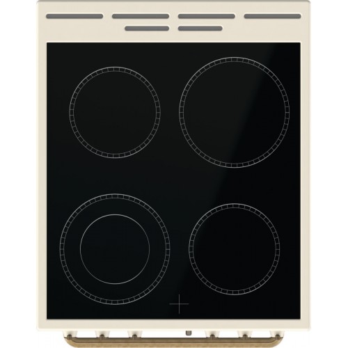 Плита Электрическая Gorenje GECS5B70CLI бежевый стеклокерамика (без крышки)