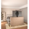 Кронштейн для телевизора Cactus CS-STM-7844 черный 32"-55" макс.45кг напольный (моторизованный лифт)
