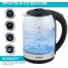 Чайник электрический Scarlett SC-EK27G10 1.7л. 1800Вт черный/серебристый корпус: стекло/пластик