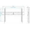 Кронштейн для телевизора Kromax FLAT-1 черный 32"-90" макс.65кг настенный фиксированный