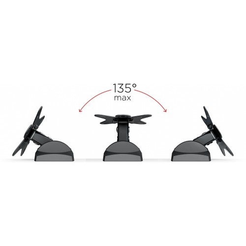 Кронштейн для телевизора Holder LCDS-5003 металлик 10"-26" макс.25кг настенный поворот и наклон