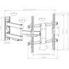 Кронштейн для телевизора Arm Media PARAMOUNT-40 черный 26"-65" макс.50кг настенный поворот и наклон