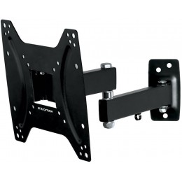Кронштейн для телевизора Kromax OPTIMA-204 черный 15"-42" макс.25кг настенный поворотно-выдвижной и наклонный