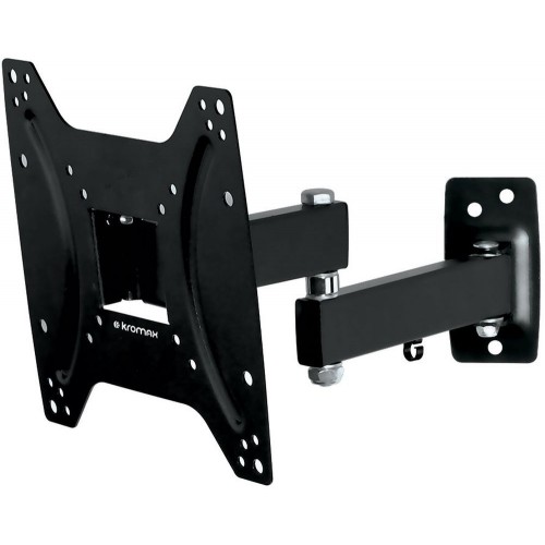 Кронштейн для телевизора Kromax OPTIMA-204 черный 15"-42" макс.25кг настенный поворотно-выдвижной и наклонный