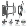 Кронштейн для телевизора Kromax IDEAL-102 черный 32"-90" макс.40кг настенный наклон