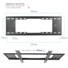 Кронштейн для телевизора Kromax IDEAL-102 черный 32"-90" макс.40кг настенный наклон