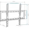Кронштейн для телевизора Arm Media STEEL-3 new черный 22"-65" макс.50кг настенный фиксированный