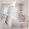 Кронштейн для телевизора Holder LCD-5520-B белый 32"-55" макс.45кг настенный поворотно-выдвижной и наклонный