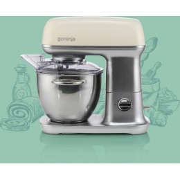 Кухонная машина Gorenje Retro MMC1000RL планетар.вращ. 1000Вт бежевый