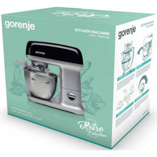 Кухонная машина Gorenje Retro MMC1000RL планетар.вращ. 1000Вт бежевый
