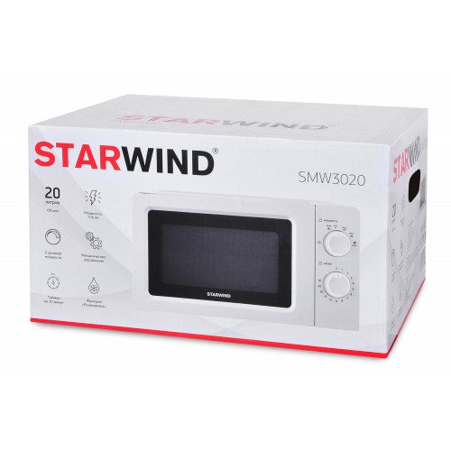 Микроволновая Печь Starwind SMW3020 20л. 700Вт белый