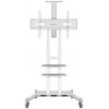 Подставка для телевизора Onkron TS1881 белая, мобильная, для экранов 50-86, макс. нагрузка 105.9 кг