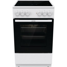 Плита Электрическая Gorenje Essential GEC5A41WG белый/черный стеклокерамика