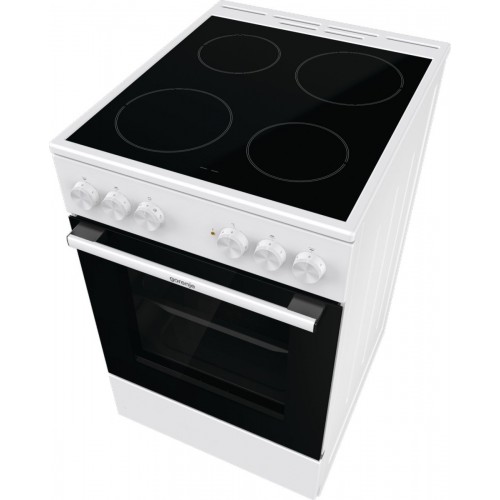 Плита Электрическая Gorenje Essential GEC5A41WG белый/черный стеклокерамика