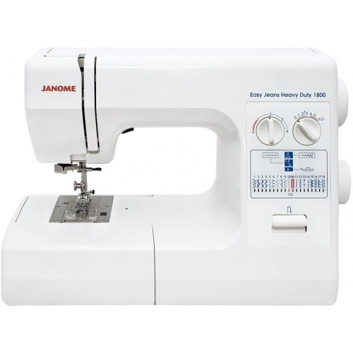 Швейная машина Janome Easy Jeans Heavy Duty 1800 белая - надежный помощник для шитья и ремонта одежды