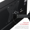Кронштейн для телевизора Holder LCDS-5037 металлик 19"-50" макс.30кг настенный поворот и наклон