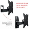 Кронштейн для телевизора Holder LCDS-5037 металлик 19"-50" макс.30кг настенный поворот и наклон