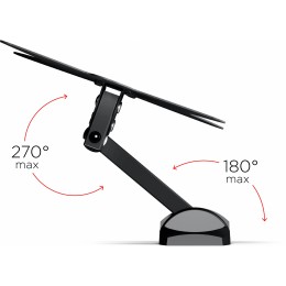 Кронштейн для телевизора Holder LCDS-5037 металлик 19"-50" макс.30кг настенный поворот и наклон