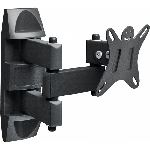 Кронштейн для телевизора Holder LCDS-5039 металлик 10"-32" макс.25кг настенный поворот и наклон