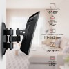 Кронштейн для телевизора Holder LCDS-5039 металлик 10"-32" макс.25кг настенный поворот и наклон