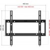 Кронштейн для телевизора Holder LCD-T4609 черный 27"-75" макс.60кг настенный наклон