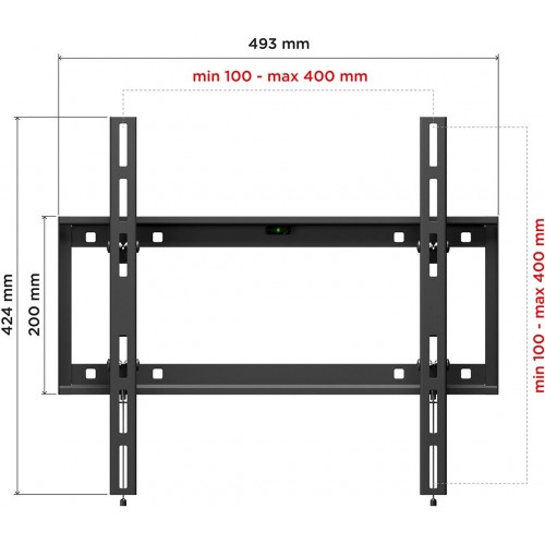 Кронштейн для телевизора Holder LCD-T4609 черный 27"-75" макс.60кг настенный наклон