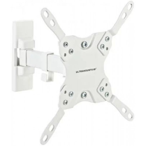Кронштейн для телевизора Ultramounts UM864W белый 13"-42" макс.20кг настенный поворотно-выдвижной и наклонный