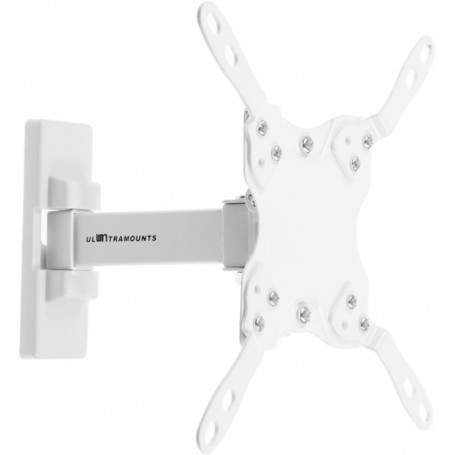 Кронштейн для телевизора Ultramounts UM864W белый 13"-42" макс.20кг настенный поворотно-выдвижной и наклонный