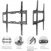 Кронштейн для телевизора Kromax ELEMENT-3 черный 22"-65" макс.50кг настенный фиксированный