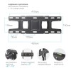 Кронштейн для телевизора Arm Media LCD-417 черный 26"-55" макс.35кг настенный поворотно-выдвижной и наклонный