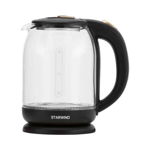 Чайник электрический Starwind SKG1052 1.8л. 1500Вт темно-коричневый/бронзовый корпус: стекло