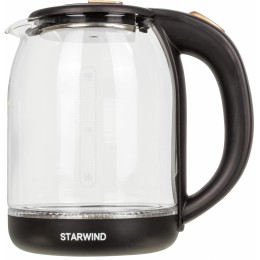 Чайник электрический Starwind SKG1052 1.8л. 1500Вт темно-коричневый/бронзовый корпус: стекло