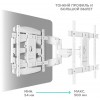 Кронштейн для телевизора Onkron M6L белый - поворотный и наклонный, для экранов 40-75, макс. нагрузка 45 кг
