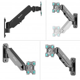 Кронштейн для телевизора Onkron G120 черный 13"-34" макс.8кг настенный поворот и наклон верт.перемещ.